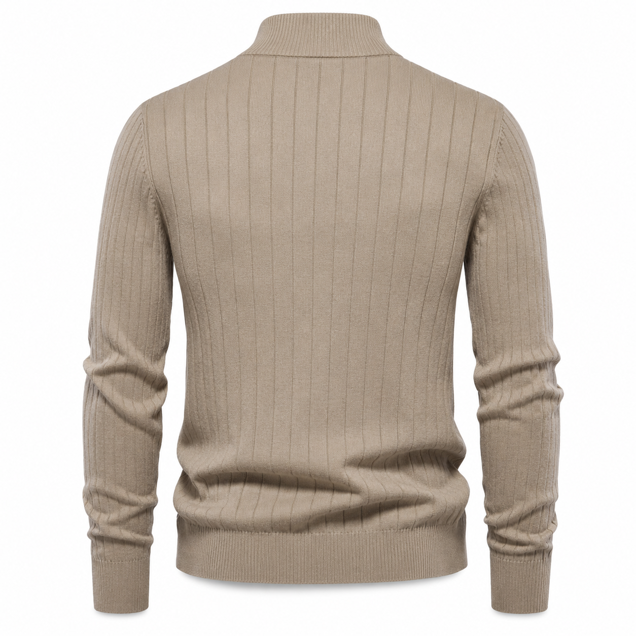 OUTLET™ Premium Ribbed Quarter-Zip Sweater